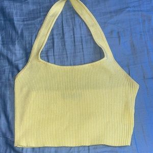 yellow halter top! from forever 21